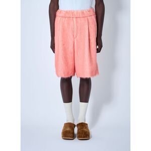 Dries Van Noten Men Brushed Wool Shorts